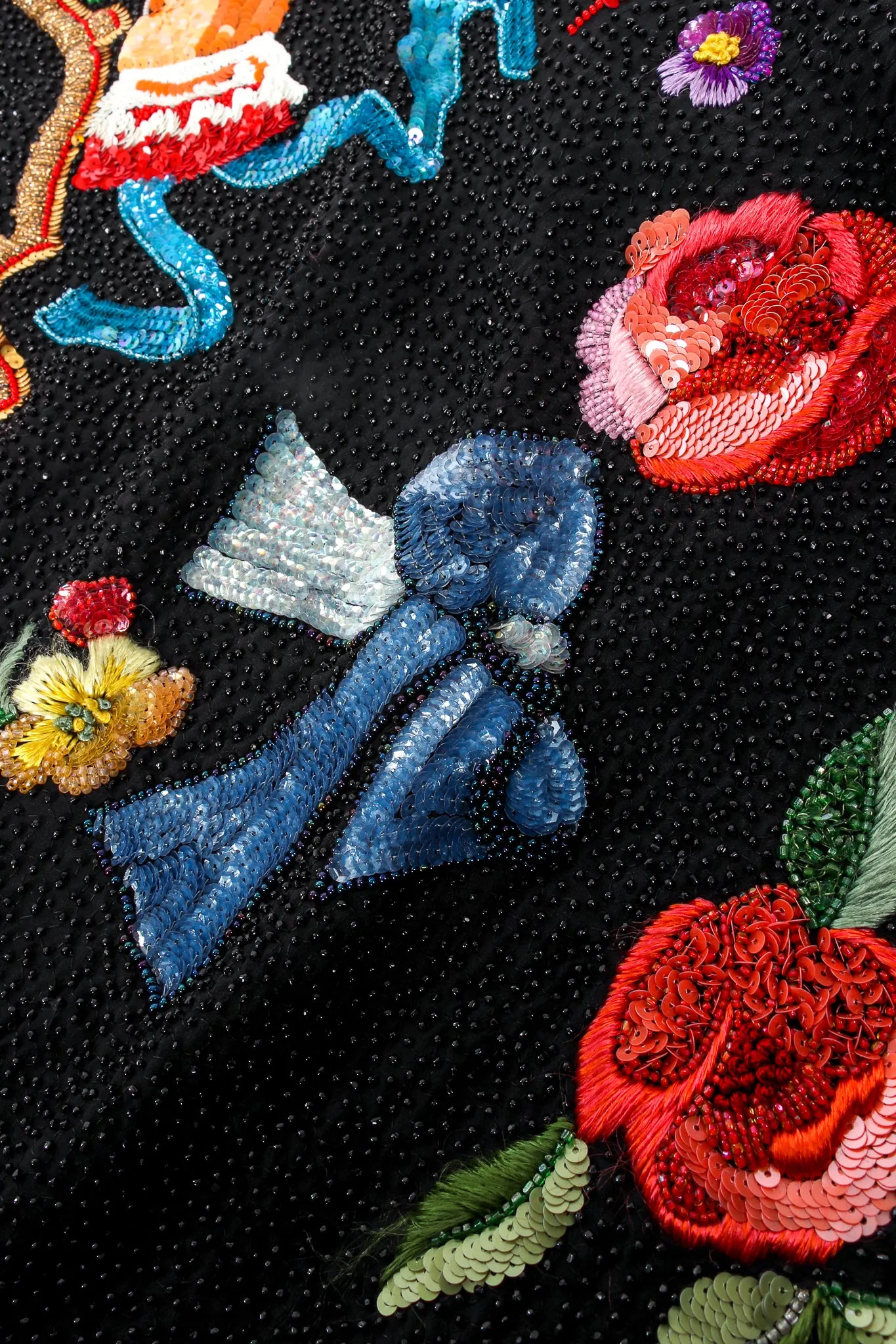 1991 S/S Floral Matador Beaded Jacket