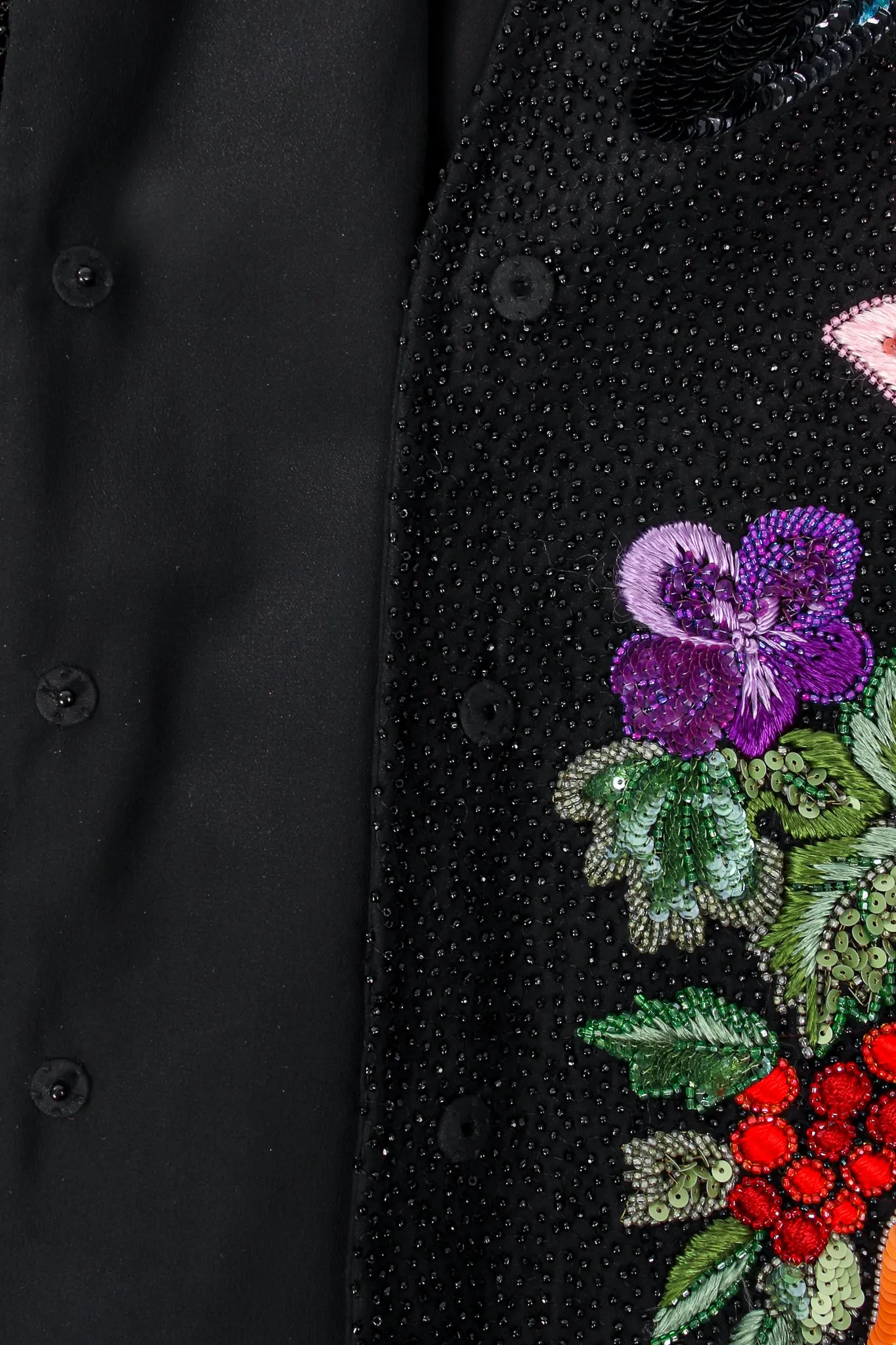 1991 S/S Floral Matador Beaded Jacket