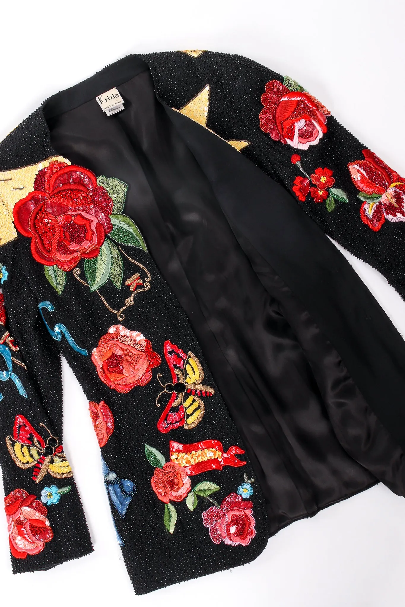 1991 S/S Floral Matador Beaded Jacket