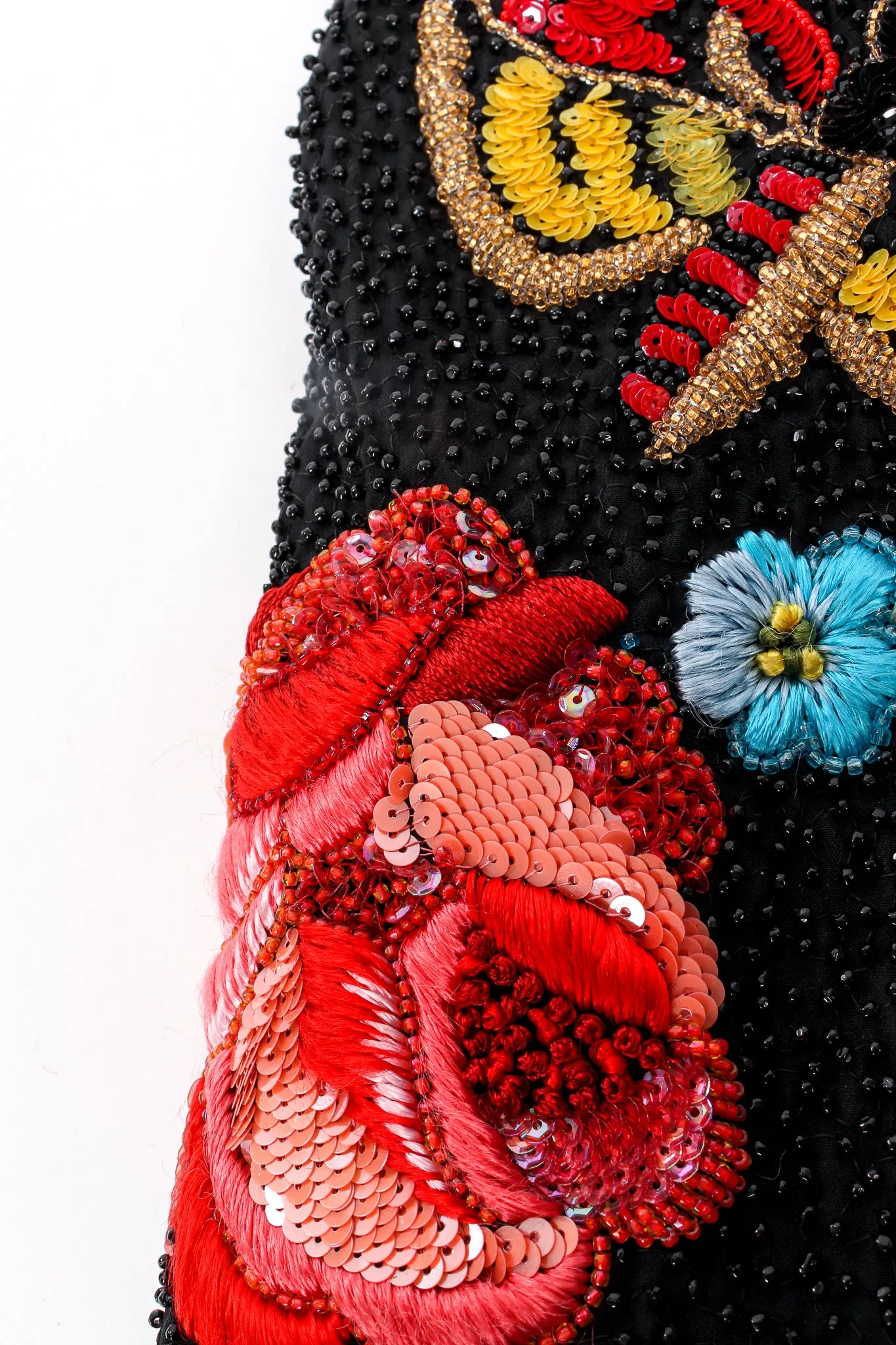 1991 S/S Floral Matador Beaded Jacket