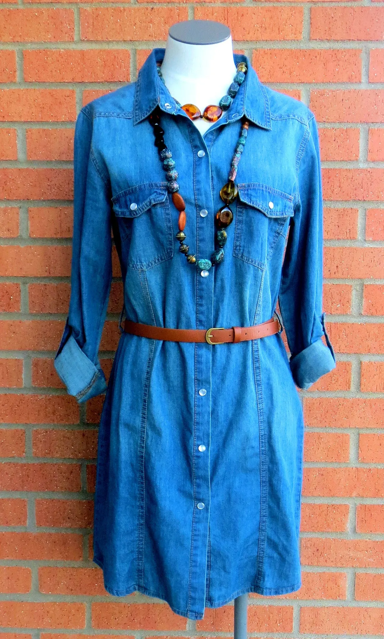 ADO | Turquoise & Wood Beaded Necklace
