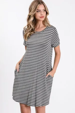 AIDEN BUTTON BACK DRESS