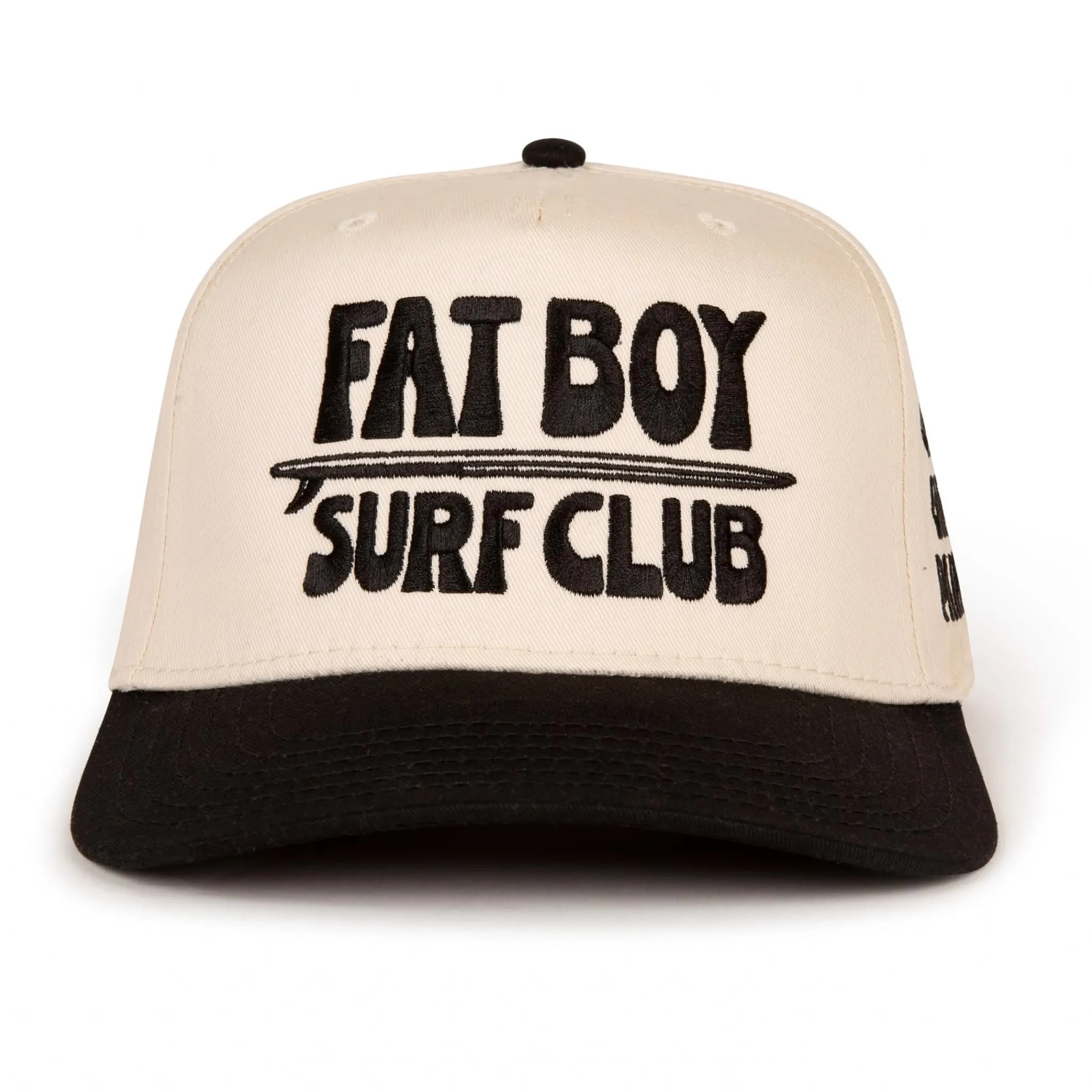 Apres Surf Embroidered Hat - Black & Natural