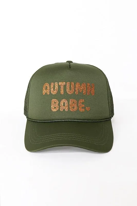 Autumn Babe Trucker Hat-Multi