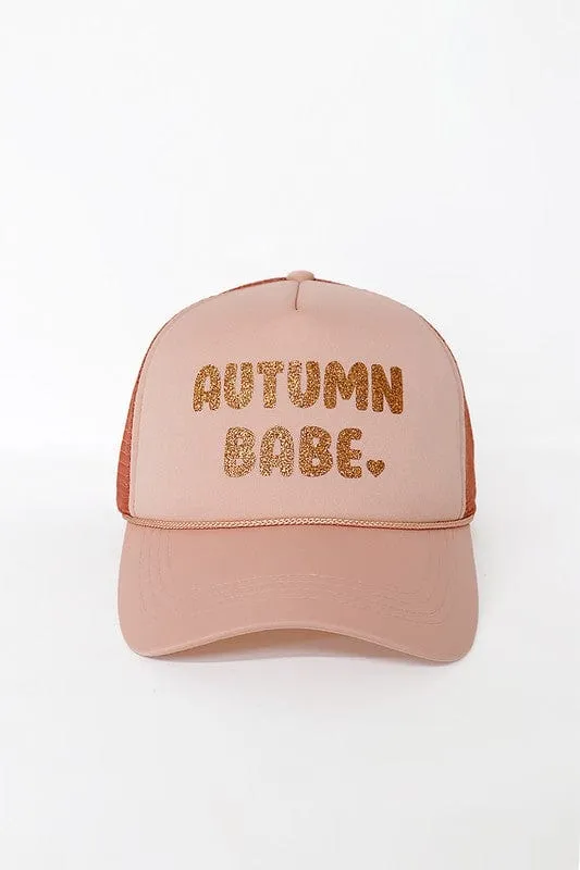 Autumn Babe Trucker Hat-Multi