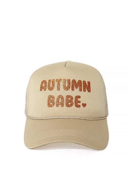 Autumn Babe Trucker Hat-Multi