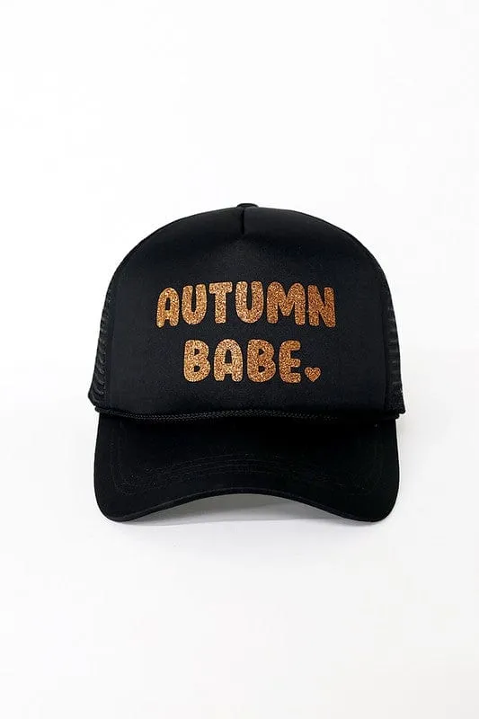 Autumn Babe Trucker Hat-Multi