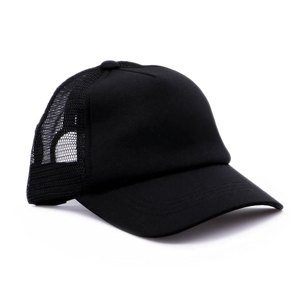 Black Mesh Two Tone Trucker Hat