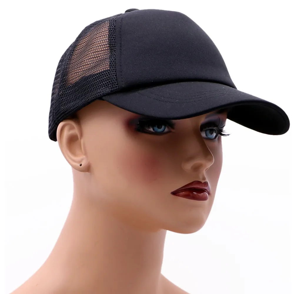 Black Mesh Two Tone Trucker Hat