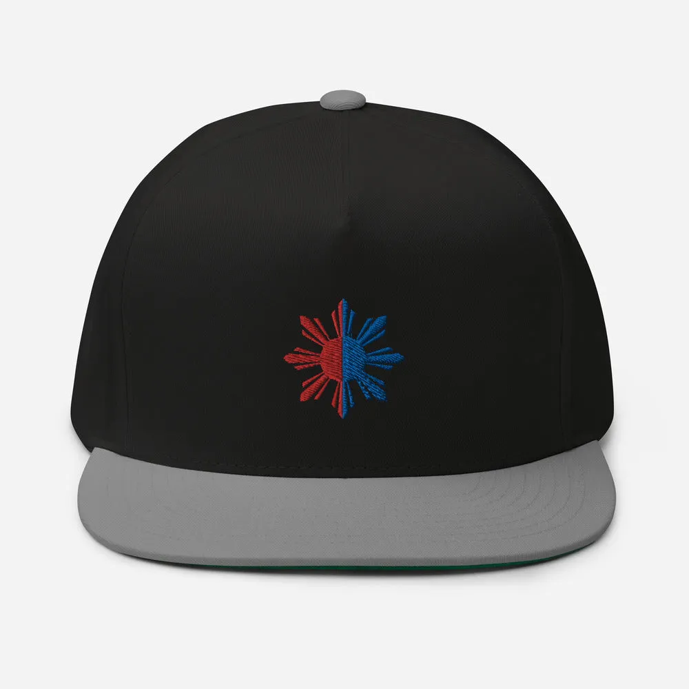 Blue and Red Sun Pinoy Hat