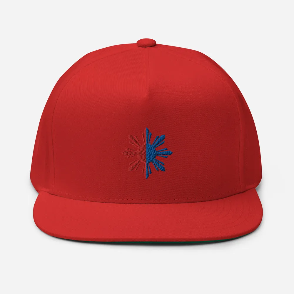 Blue and Red Sun Pinoy Hat