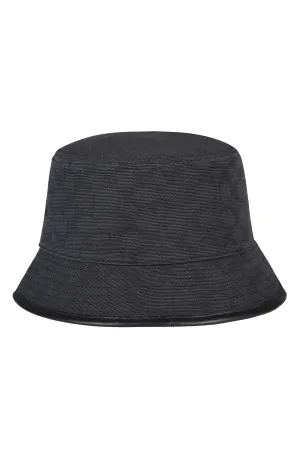Coach Womens Signature Jacquard Bucket Hat, Stone 1941 Saddle