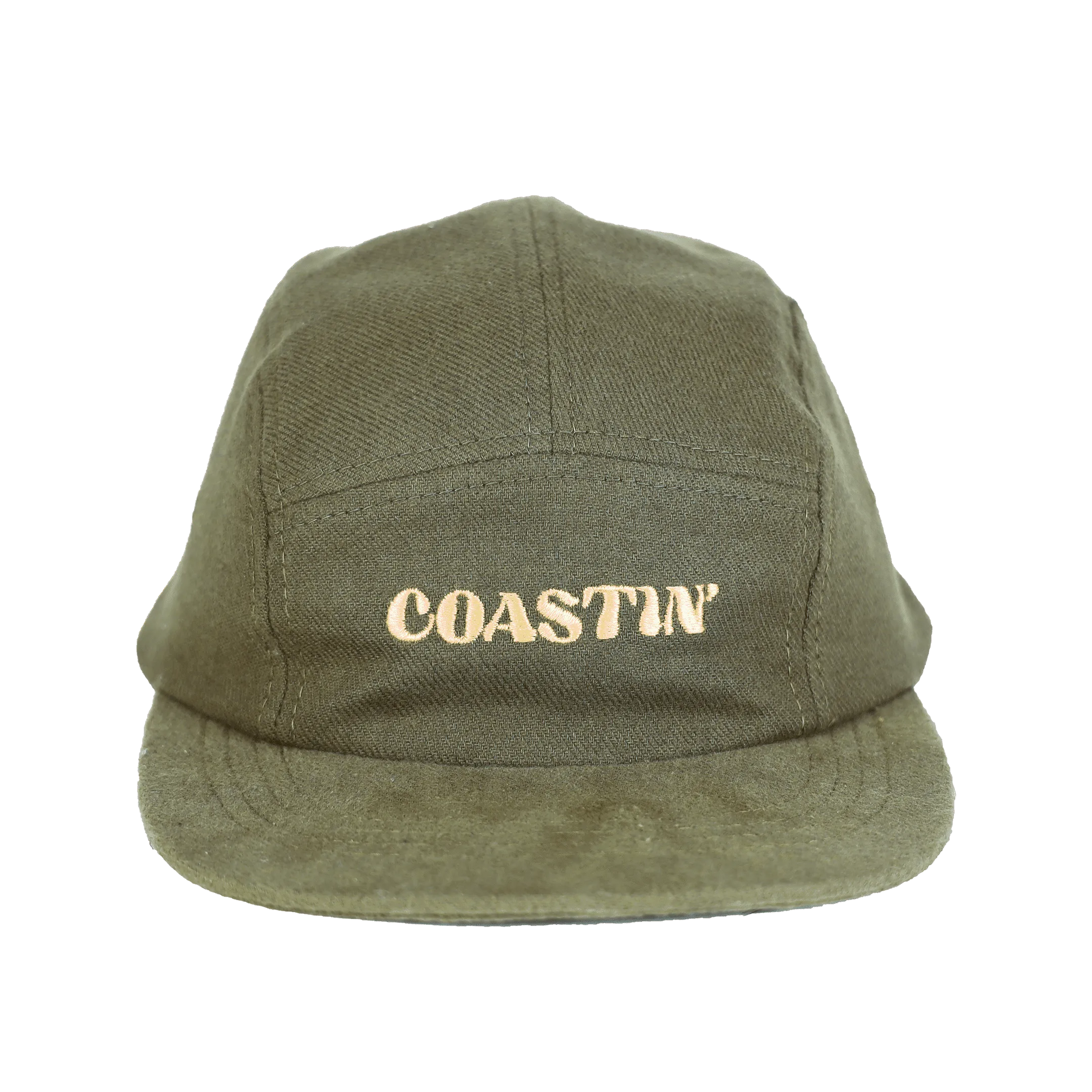 Coastin Brushed Cotton Camp Cap | Green