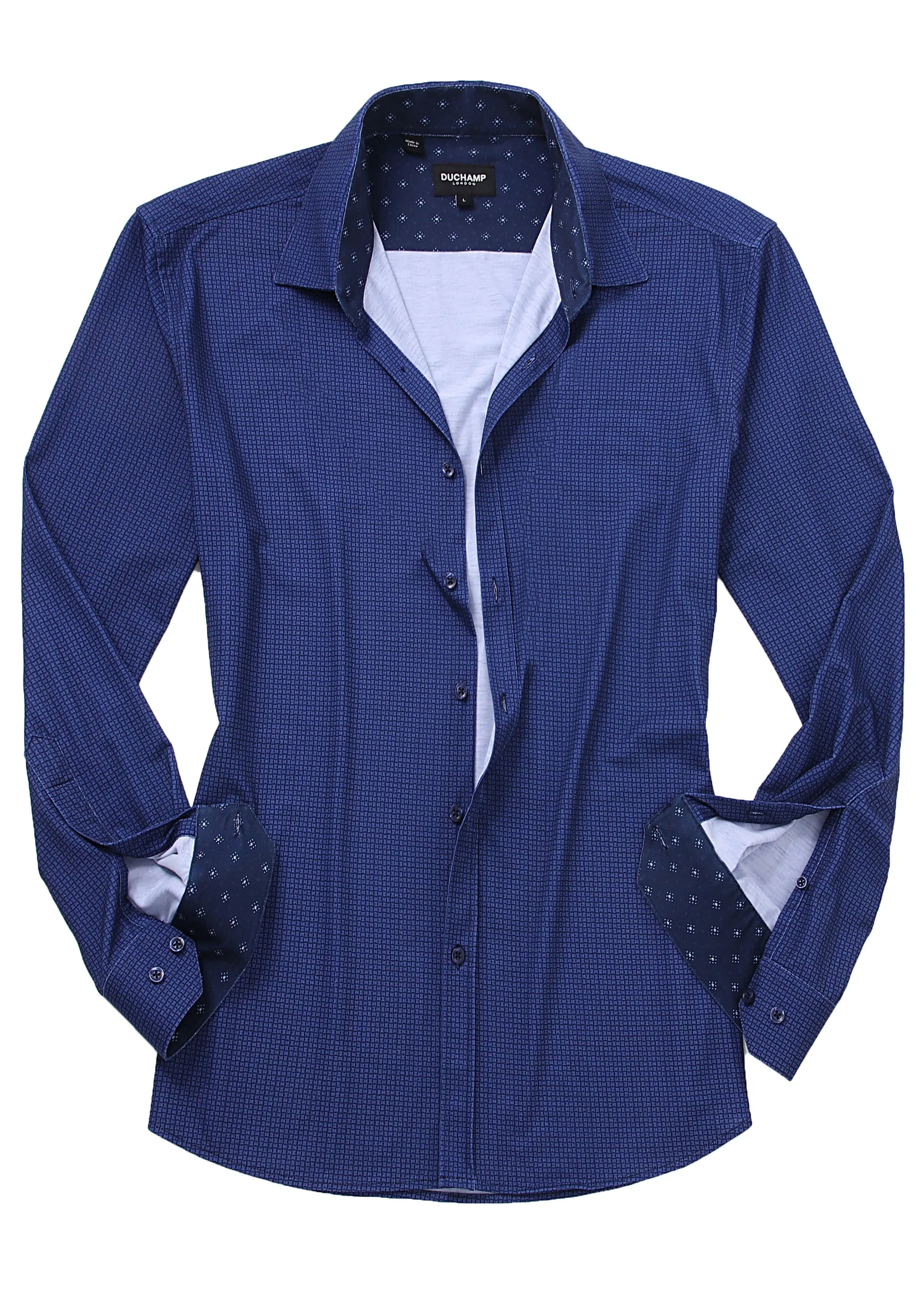 Duchamp London Neat Casual Knit Shirt
