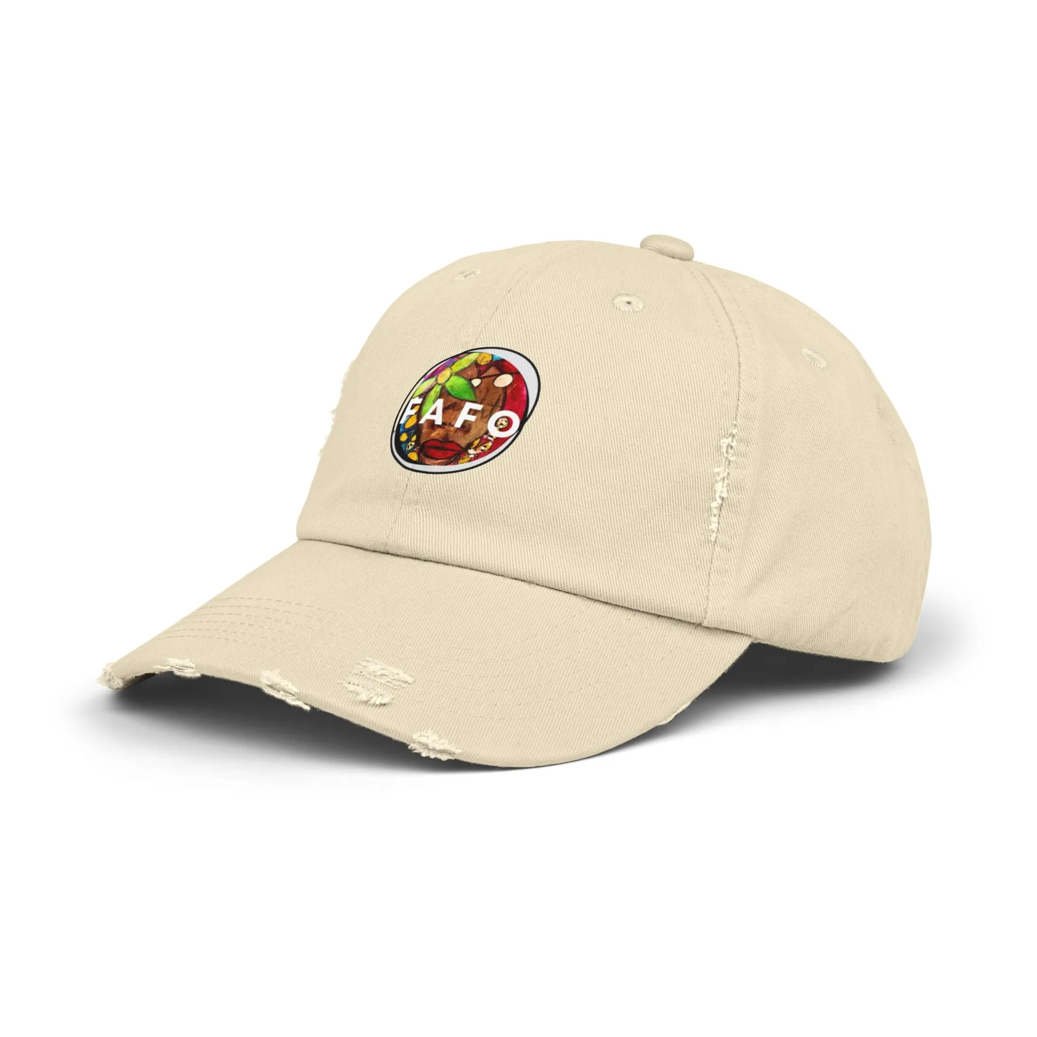 FAFO Unisex Distressed Cap