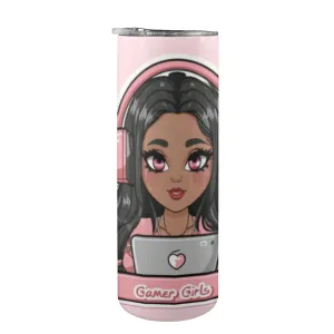 Gamer Girl 20oz Tall Skinny Tumbler with Lid and Straw