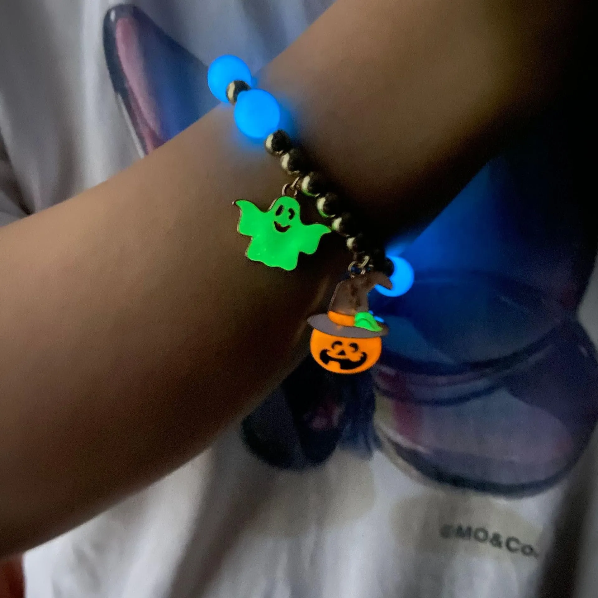 Halloween Vintage Bracelet Pumpkin Head Witch Hat