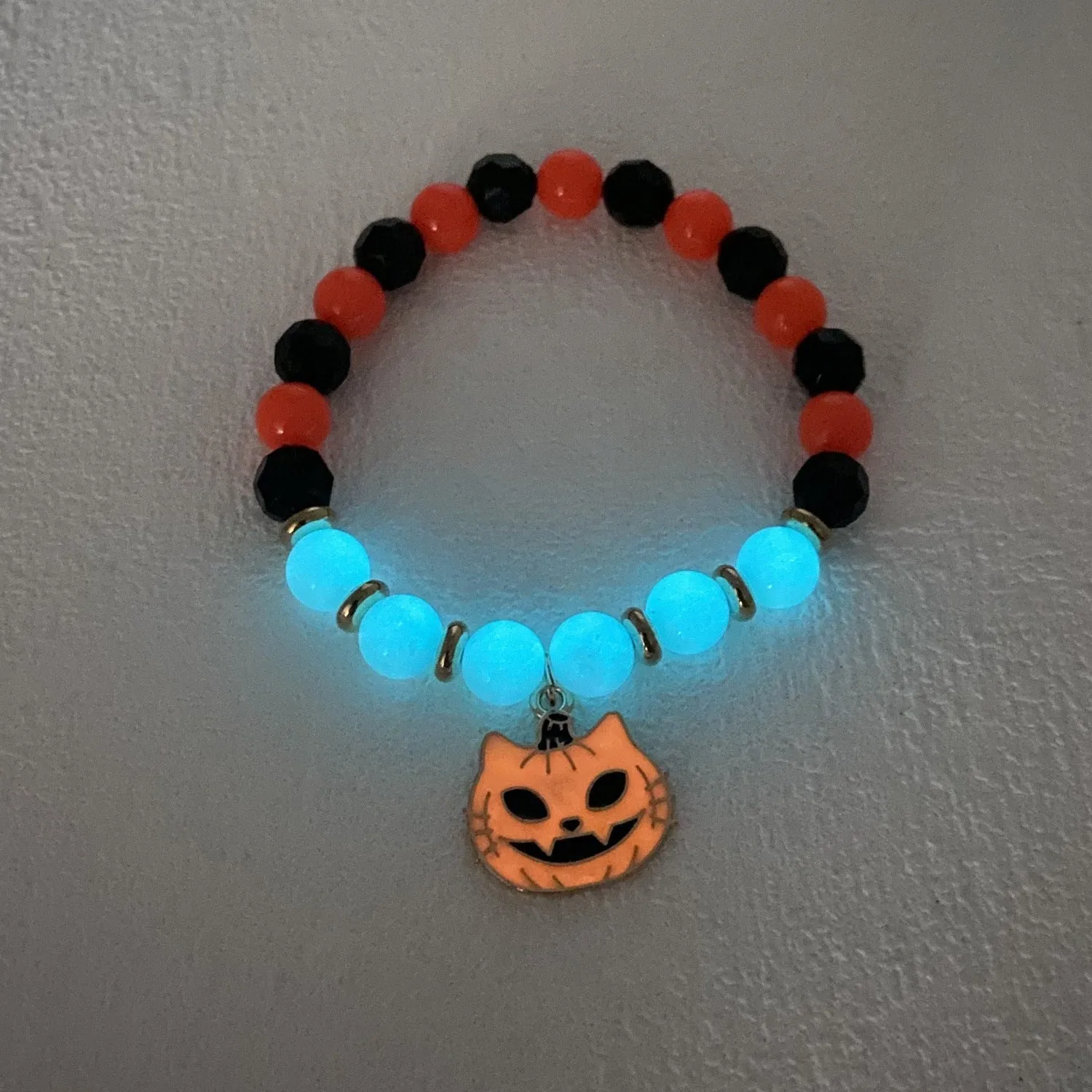 Halloween Vintage Bracelet Pumpkin Head Witch Hat