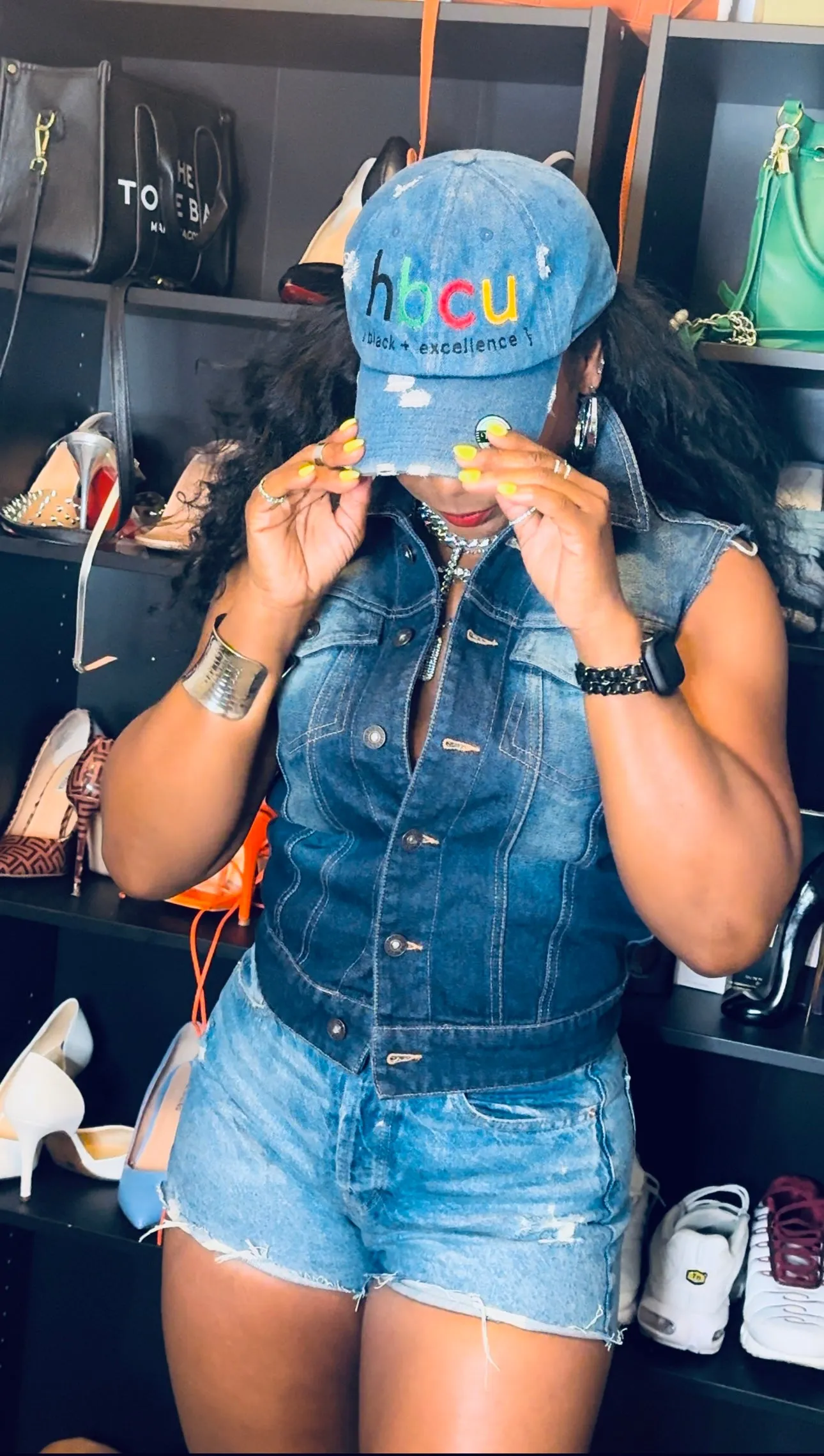 HBCU Black Excellence Denim Dad Hat