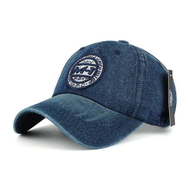 High Quality Snapback Cap Denim Baseball Hats For Men