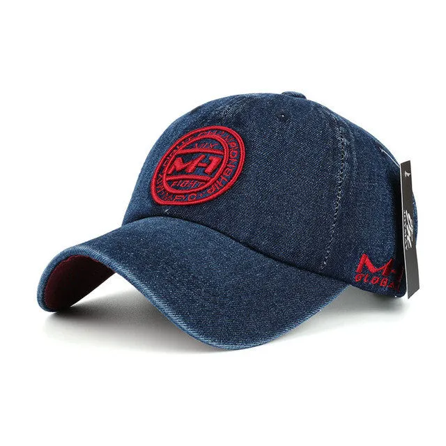 High Quality Snapback Cap Denim Baseball Hats For Men