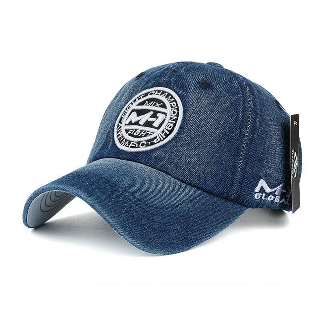High Quality Snapback Cap Denim Baseball Hats For Men