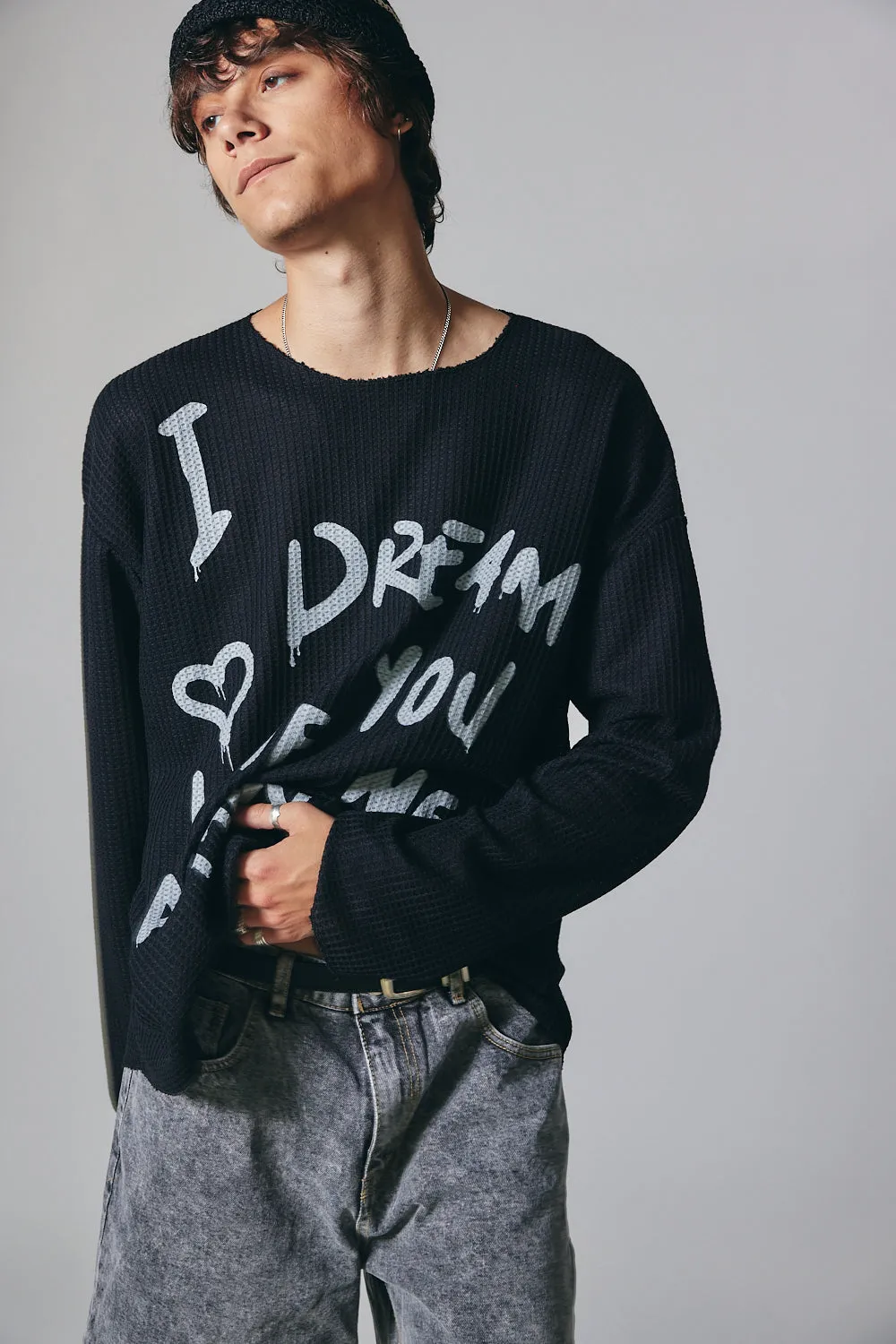I Dream Graffiti Waffle Top