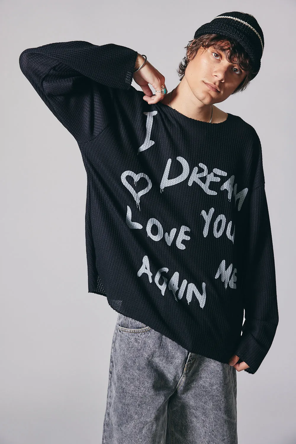 I Dream Graffiti Waffle Top