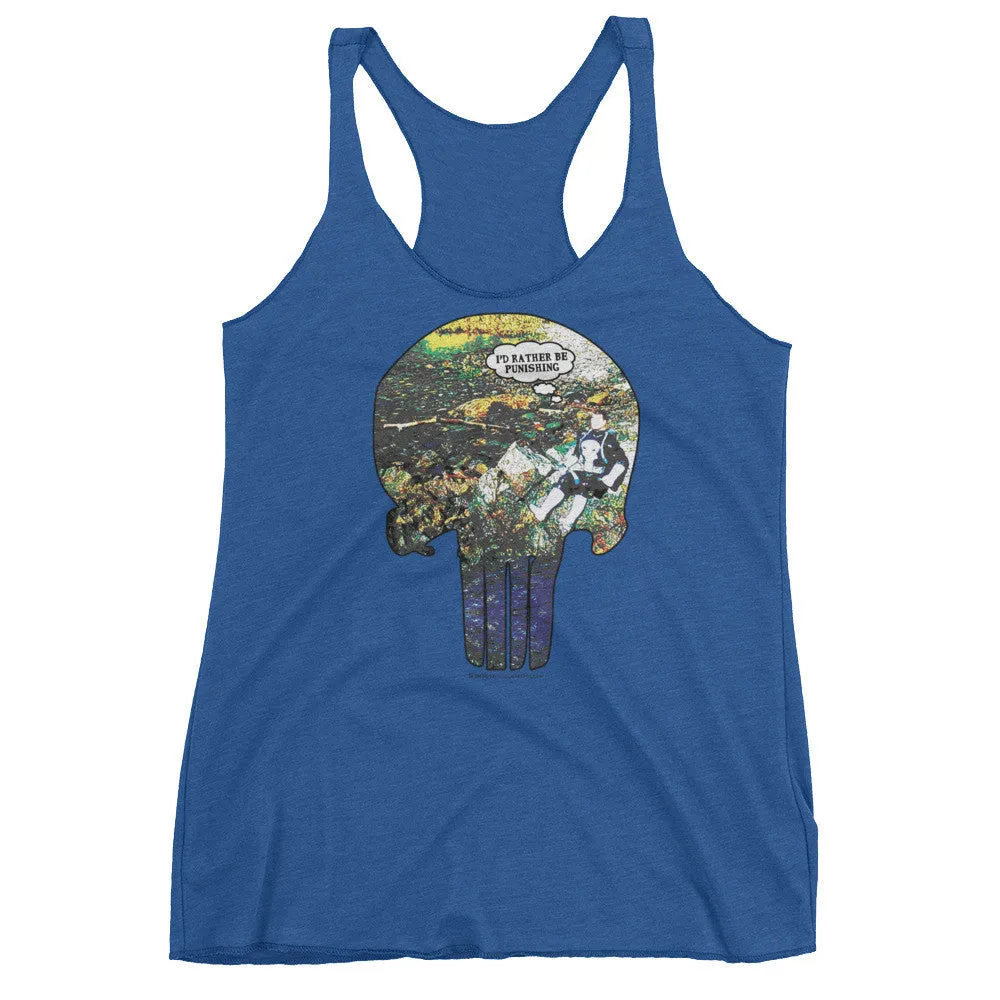 I'd Rather Be Punishing Fishing Racerback Tank Top