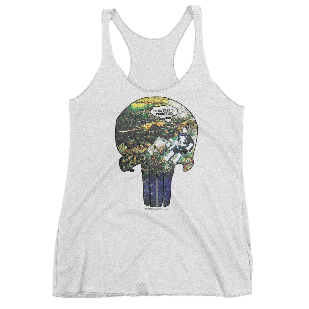 I'd Rather Be Punishing Fishing Racerback Tank Top