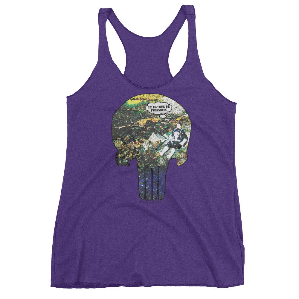 I'd Rather Be Punishing Fishing Racerback Tank Top