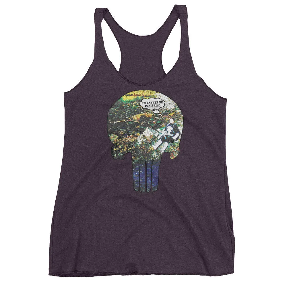 I'd Rather Be Punishing Fishing Racerback Tank Top