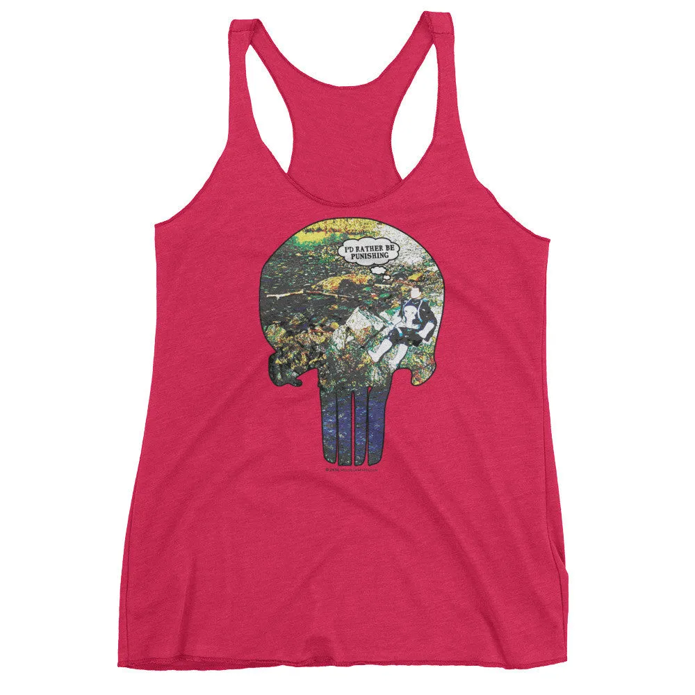 I'd Rather Be Punishing Fishing Racerback Tank Top