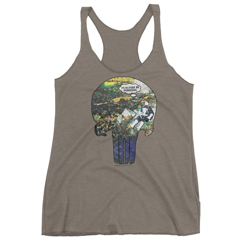 I'd Rather Be Punishing Fishing Racerback Tank Top