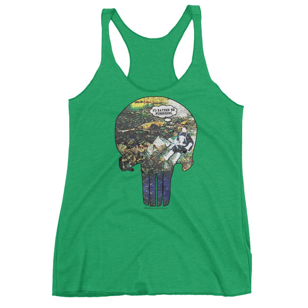 I'd Rather Be Punishing Fishing Racerback Tank Top