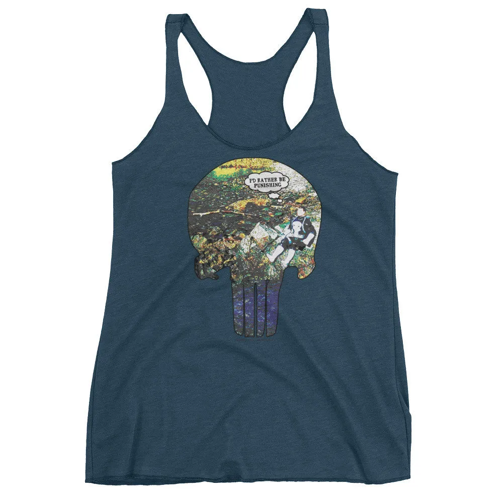 I'd Rather Be Punishing Fishing Racerback Tank Top