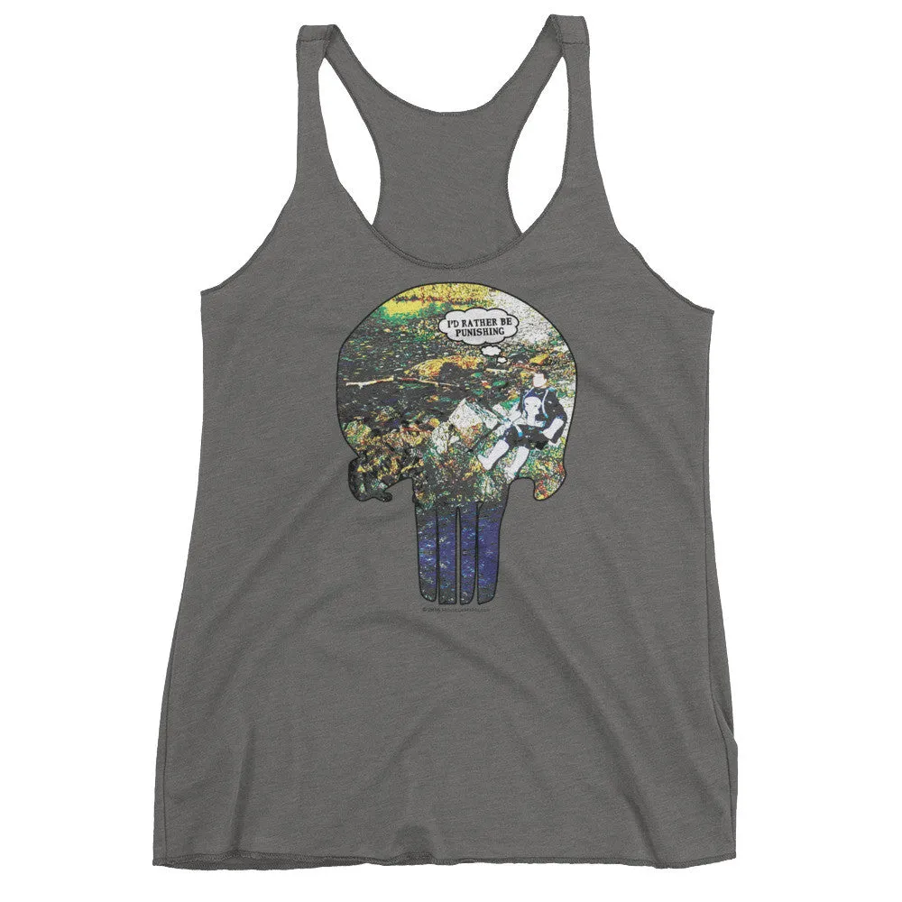 I'd Rather Be Punishing Fishing Racerback Tank Top