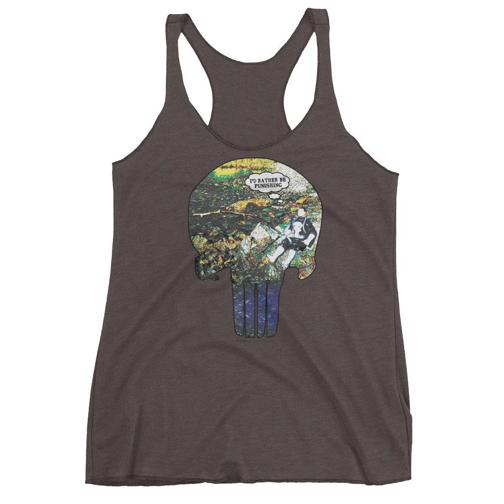 I'd Rather Be Punishing Fishing Racerback Tank Top