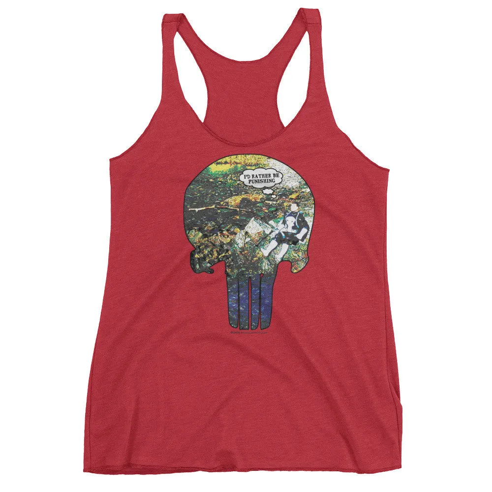 I'd Rather Be Punishing Fishing Racerback Tank Top