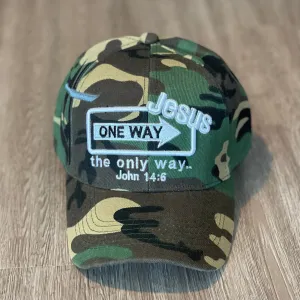 John 14:6 Baseball Cap - Camo