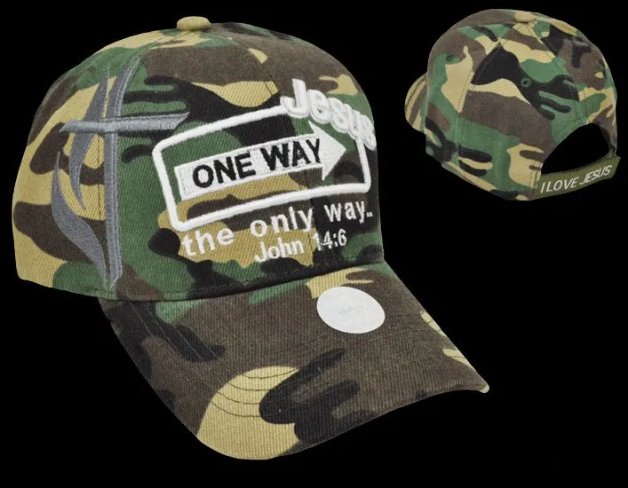 John 14:6 Baseball Cap - Camo