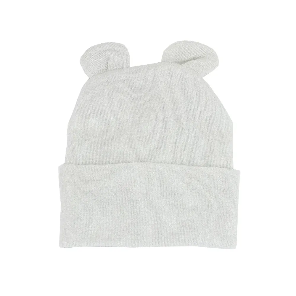 Kidcentral Newborn Ears Hat (Grey)