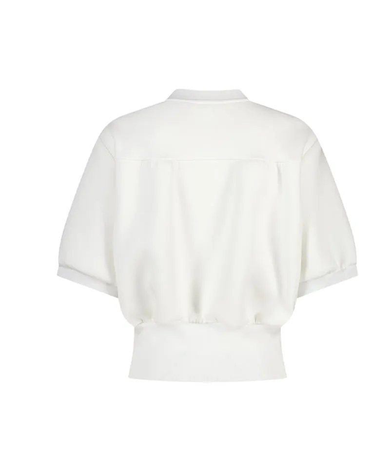 LE SONNET Soft Lovely Sporty Top - White