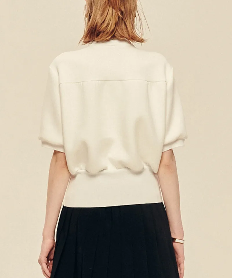 LE SONNET Soft Lovely Sporty Top - White