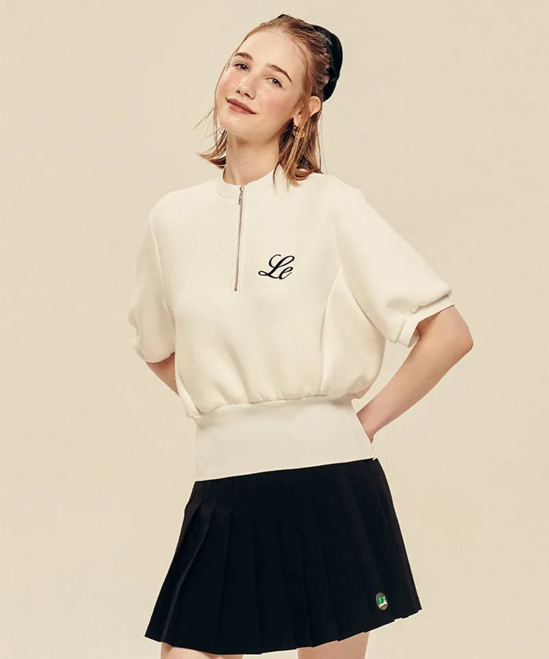 LE SONNET Soft Lovely Sporty Top - White