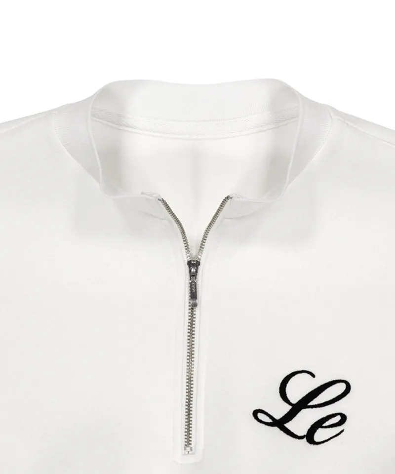 LE SONNET Soft Lovely Sporty Top - White