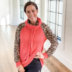 LEAH DOUBLE TURTLE NECK TOP