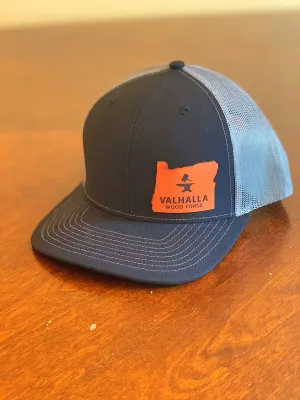 Leather patch hats