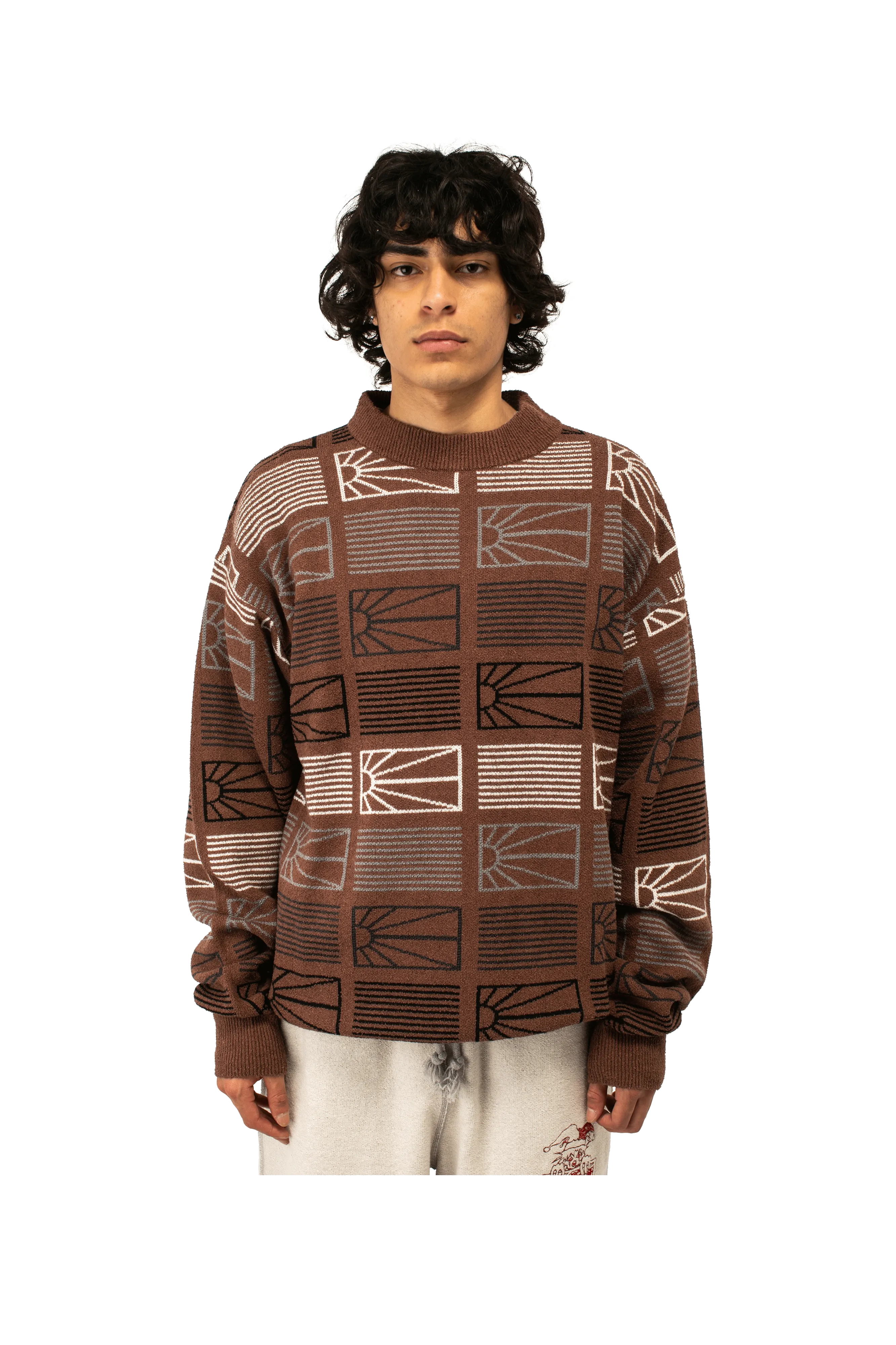 Logo Knit Sweatshirt