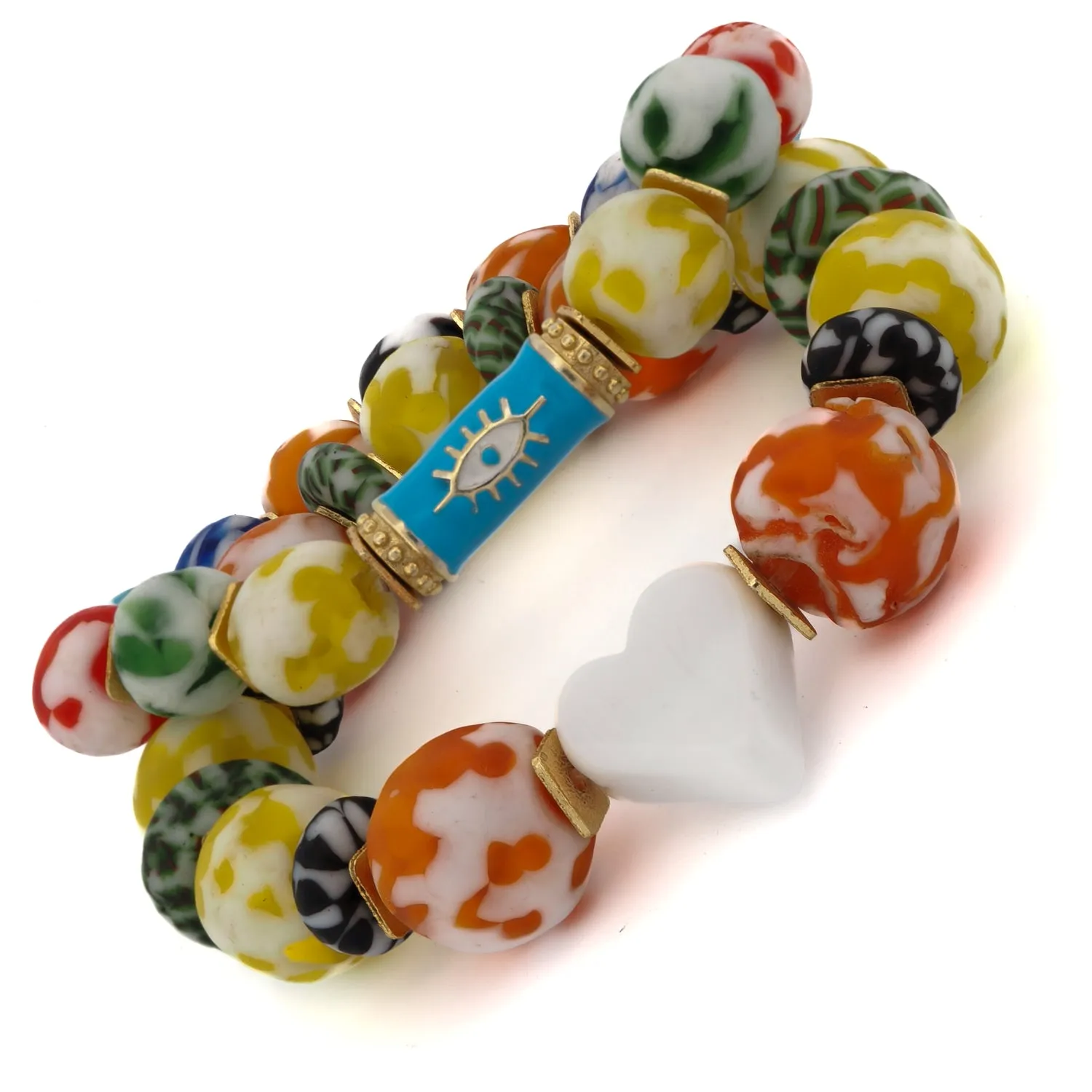 Love & Luck Evil Eye Beaded Bracelet Set